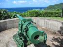WWII cannon along trail